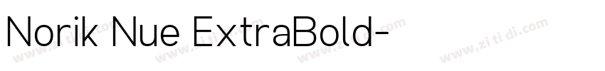 Norik Nue ExtraBold字体转换